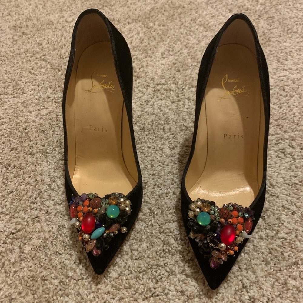Christian Louboutin Velvet pumps